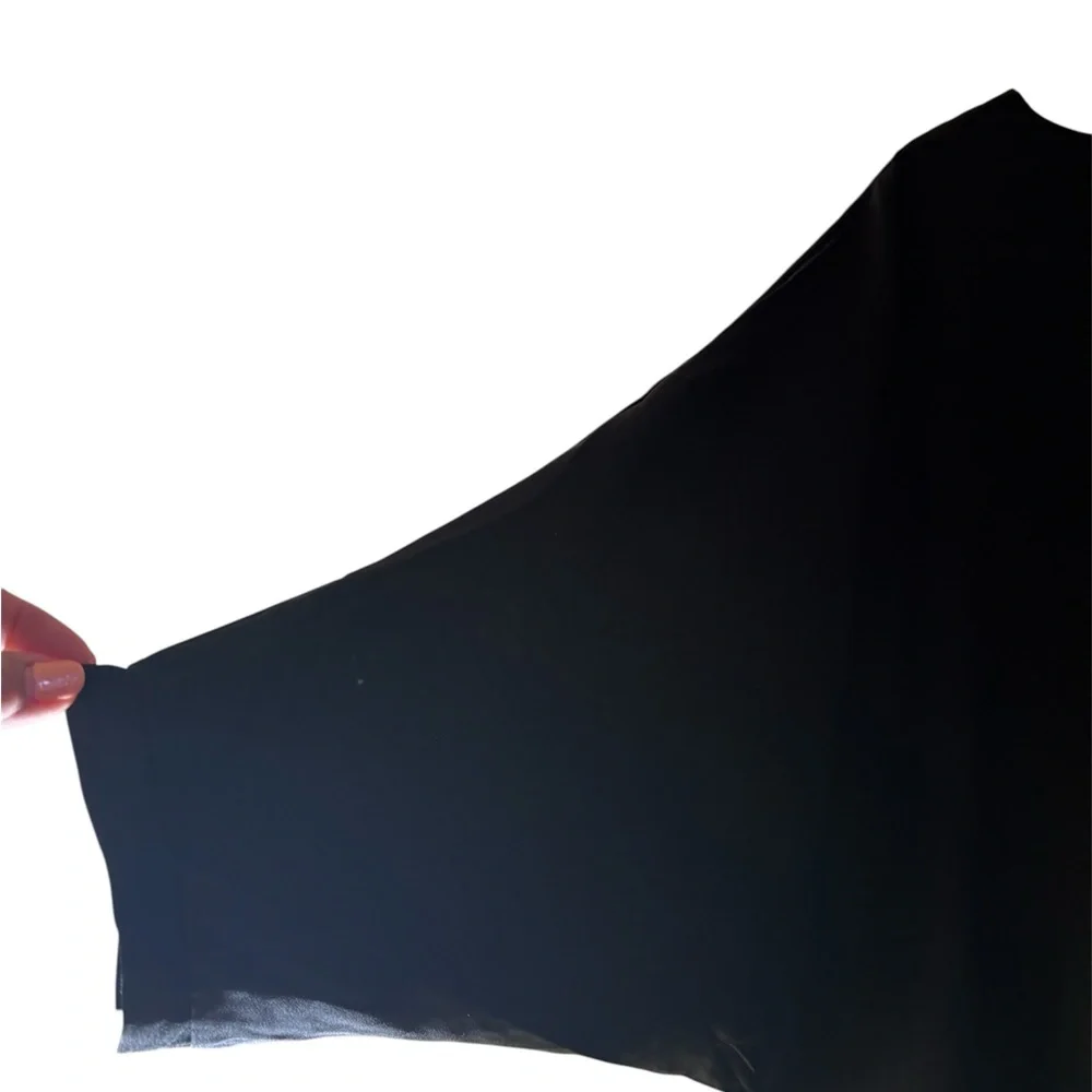 NEW !! Amazing BLACK  cascading tiered maxi dress Size Large.  $75 - Picture 4 of 7